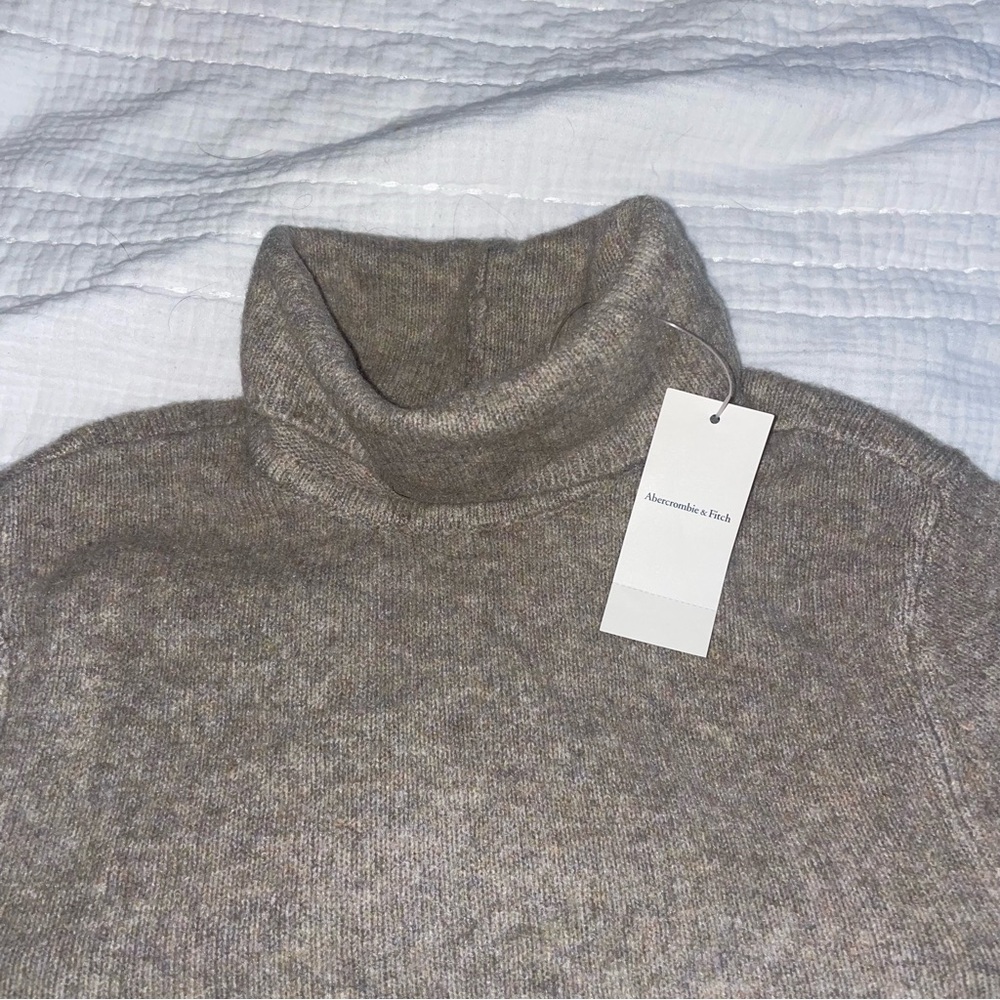 Abercrombie & Fitch Women's Taupe turtle Neck Sweater